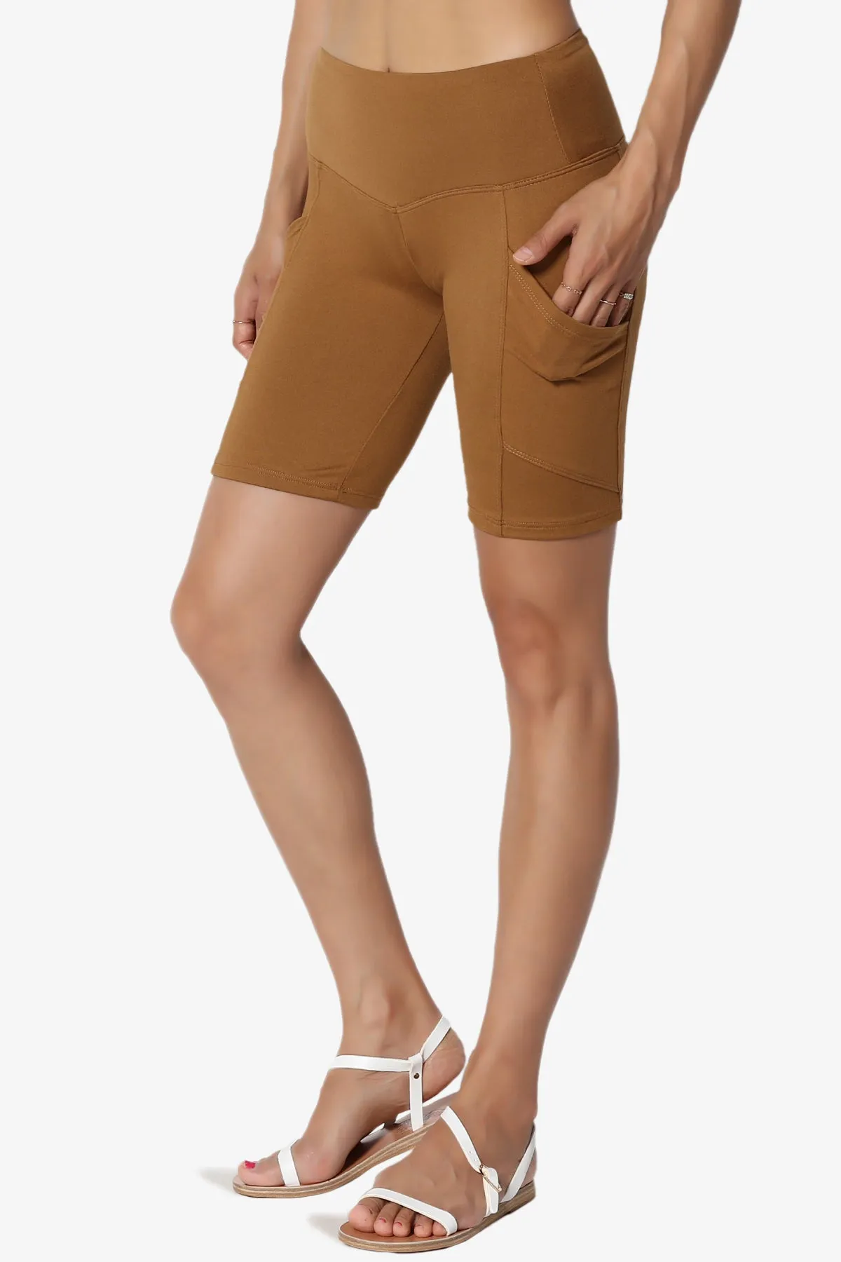 Catia Microfiber Pocket Biker Short Leggings