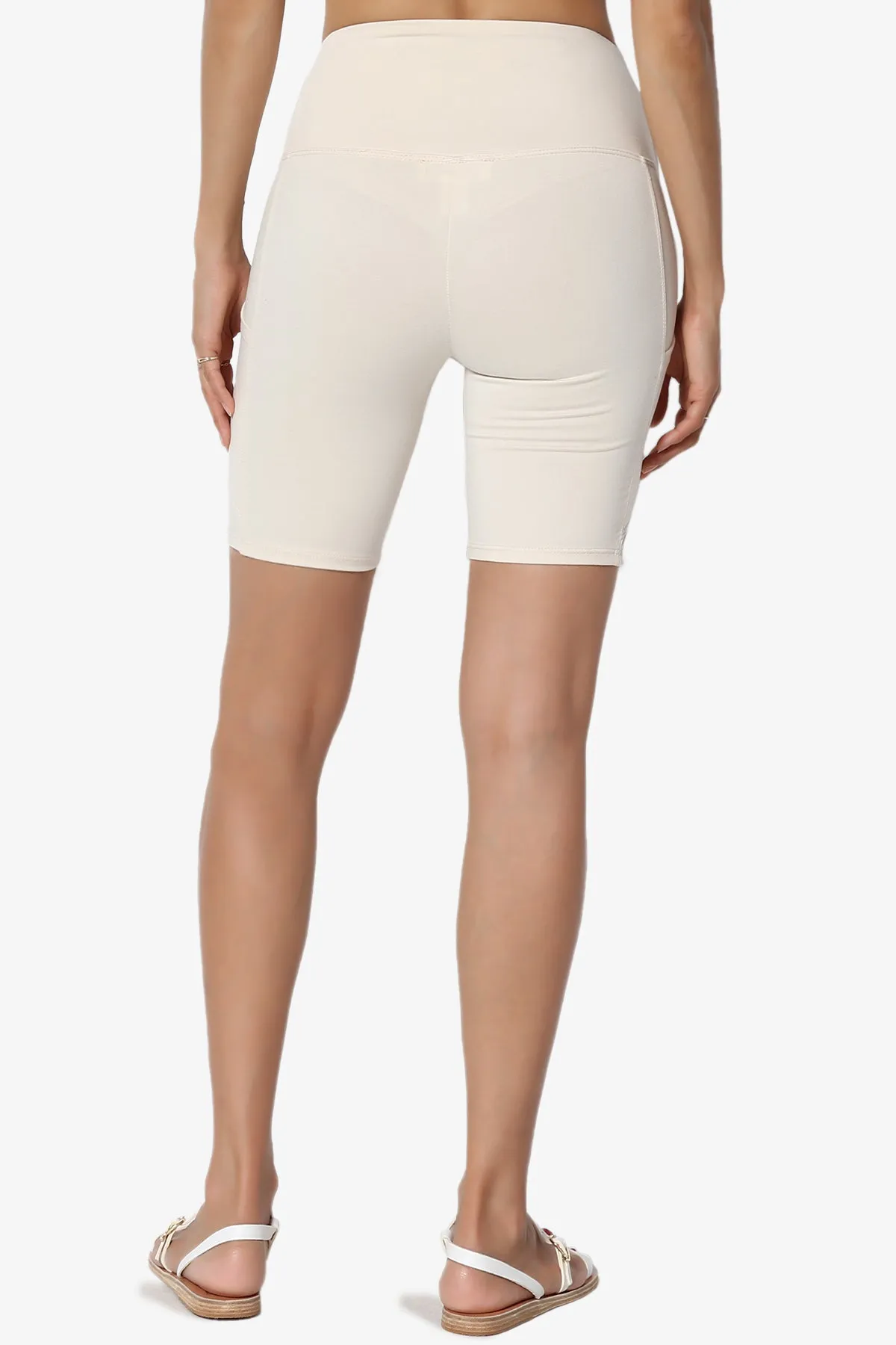 Catia Microfiber Pocket Biker Short Leggings