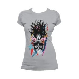 DC Batman V Superman Wonder Woman Graff Hair Official Women's T-shirt (Sports Grey)