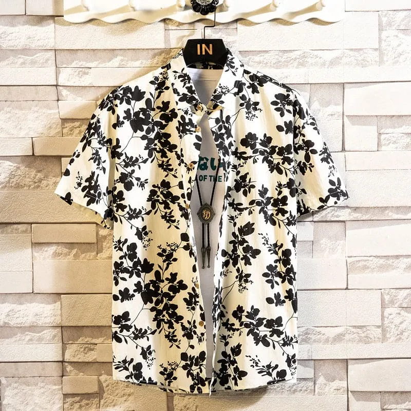Fashion Casual Floral Shirt For Men