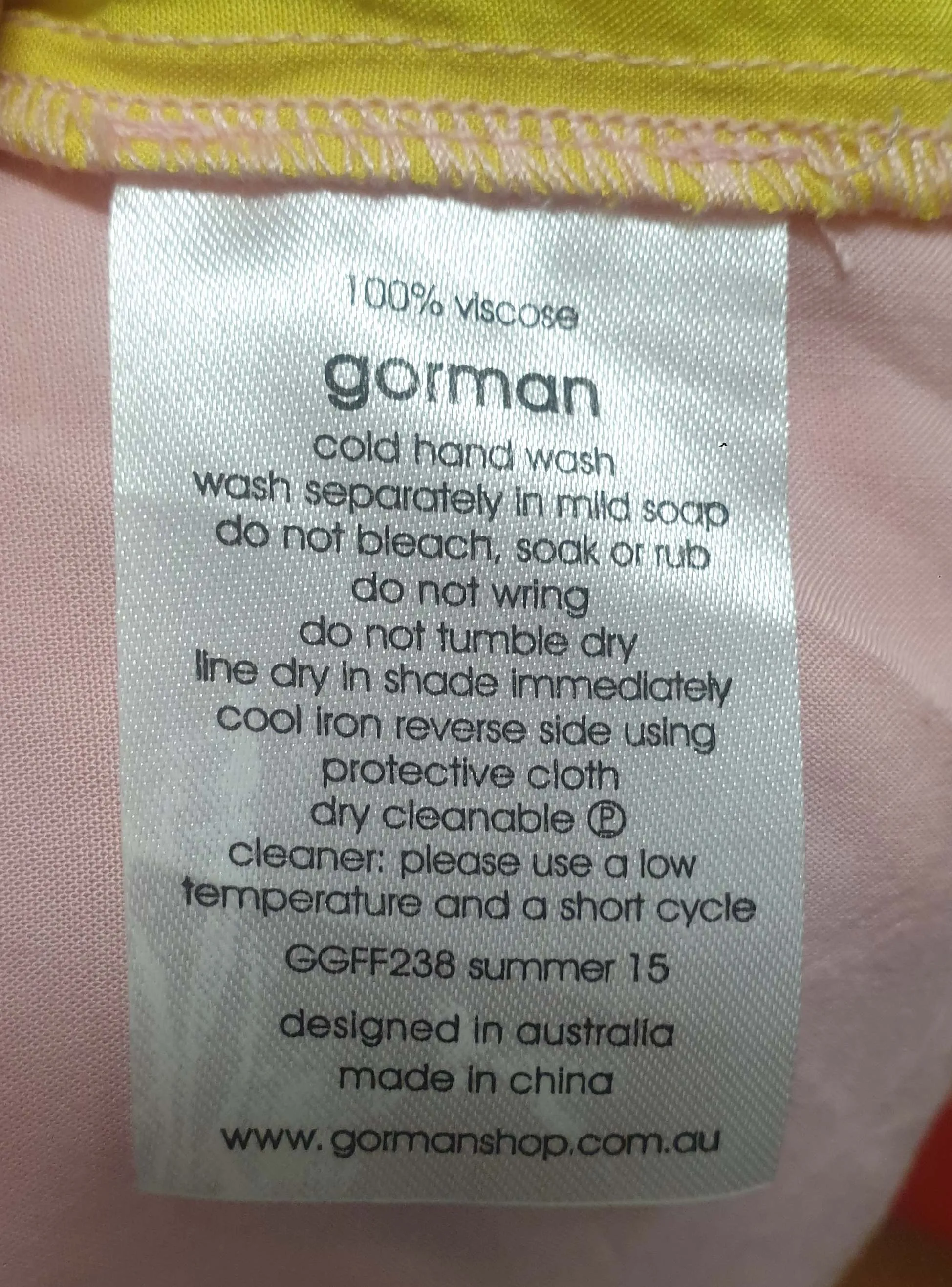Gorman Walala colourful print cropped top size L