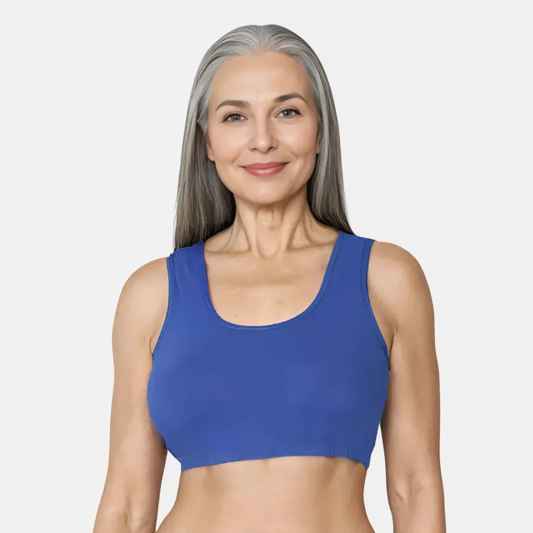 Lounge/Home Bra For Elderly | Non Padded | Non Wired | Racerback | Full Coverage