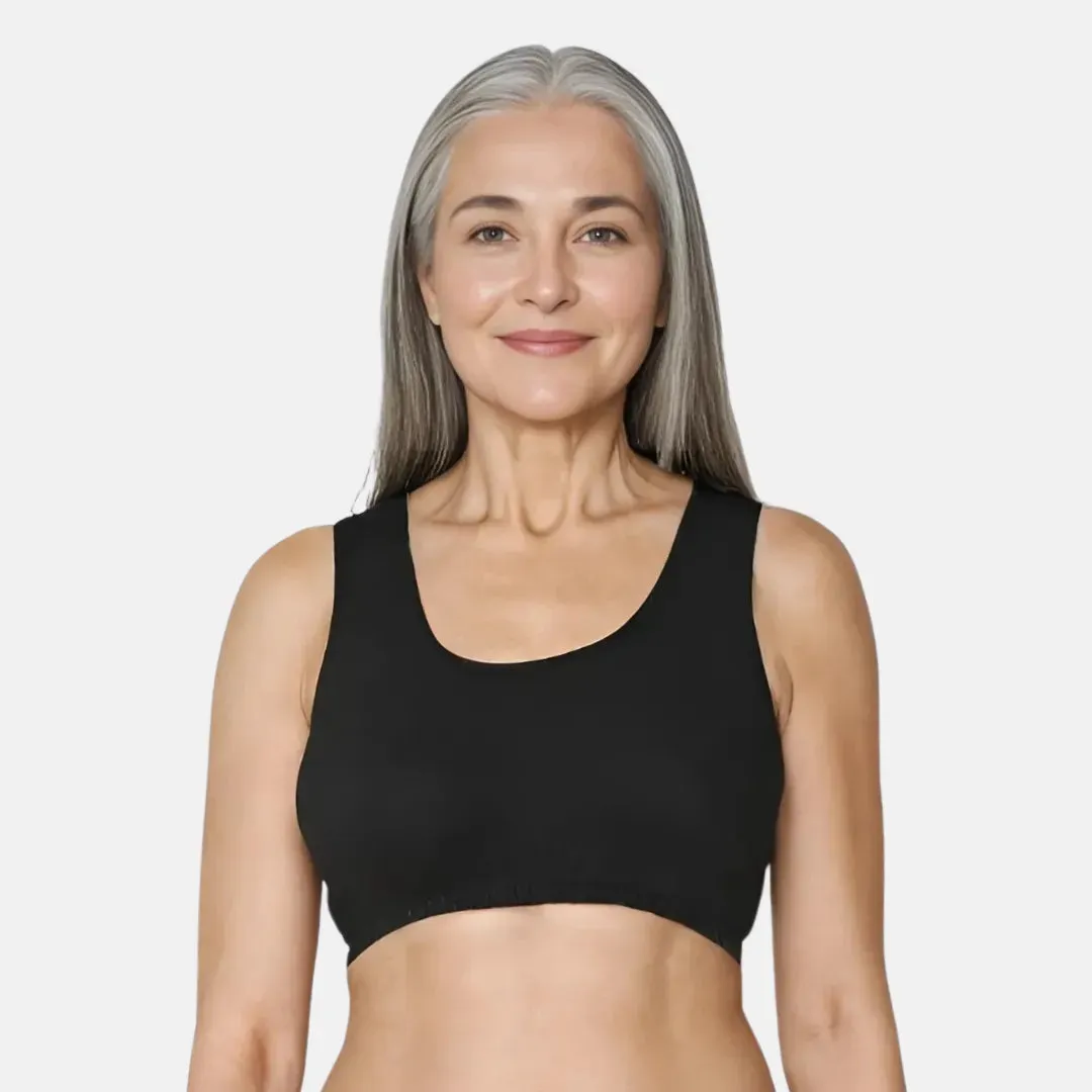 Lounge/Home Bra For Elderly | Non Padded | Non Wired | Racerback | Full Coverage