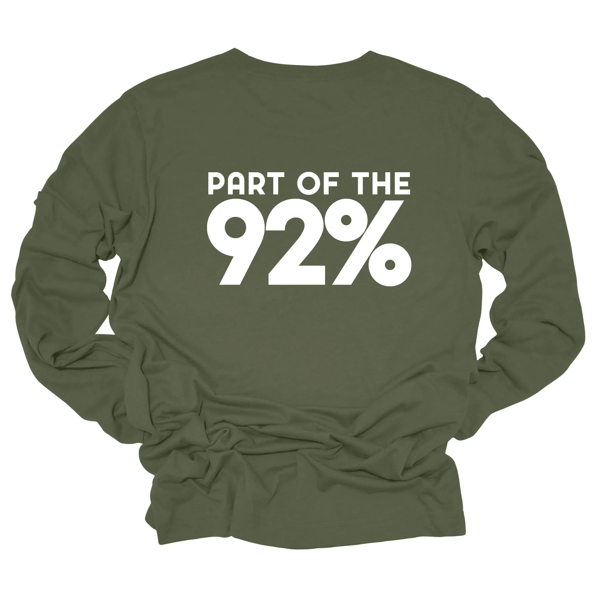 Part of 92 Percent Long Sleeved Unisex Tee