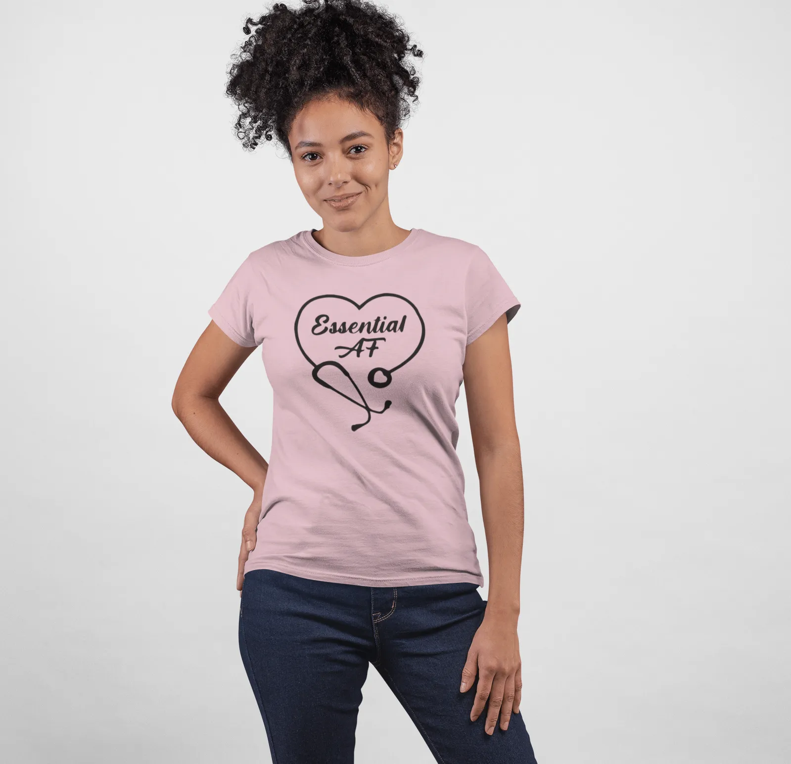 "Essential AF" Women's Fitted Tee