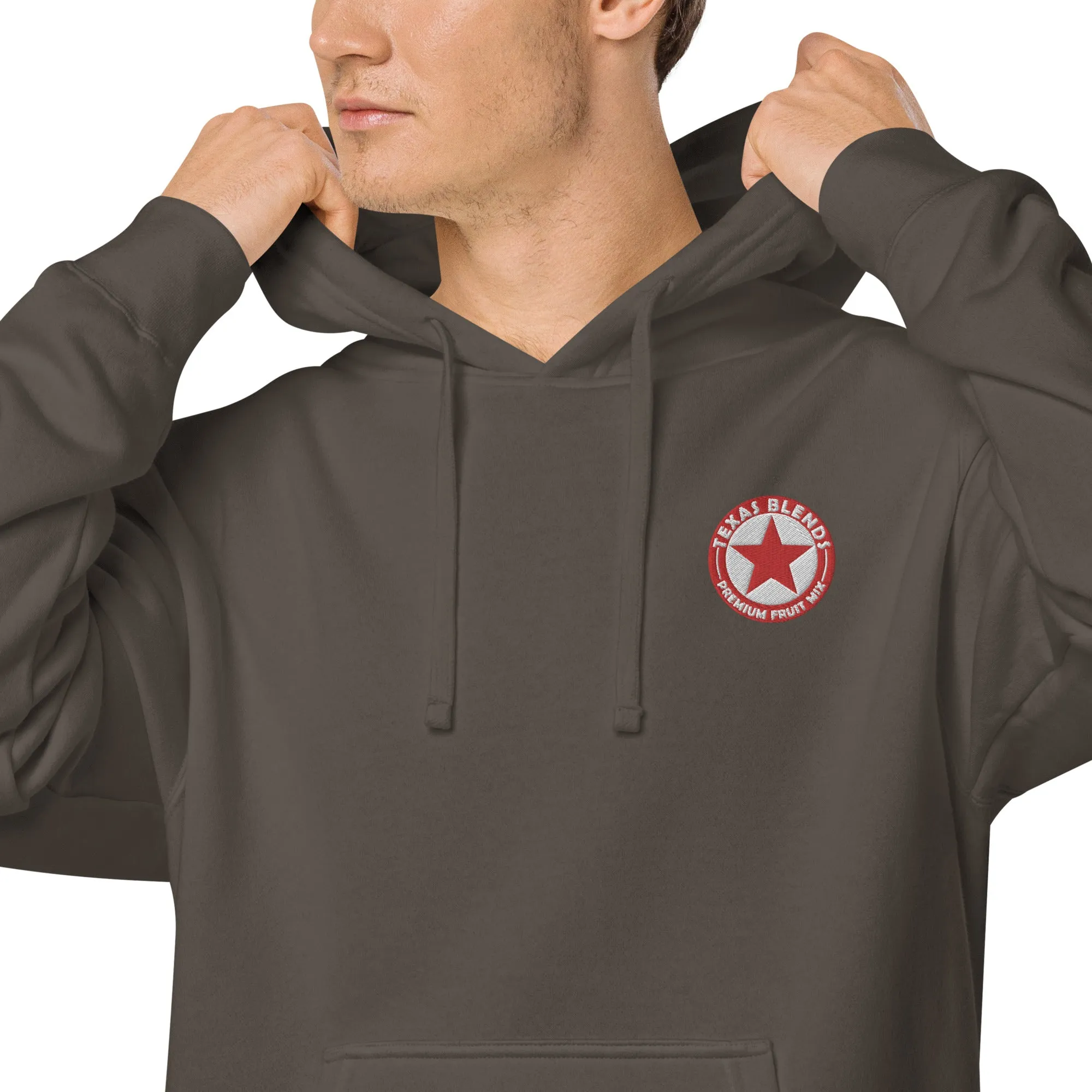 Texas Blends Red Logo Unisex pigment-dyed hoodie
